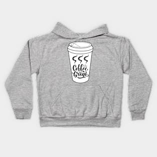 Cup coffee tshirt Kids Hoodie